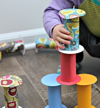 DIY Toys Toilet Paper Building Blocks